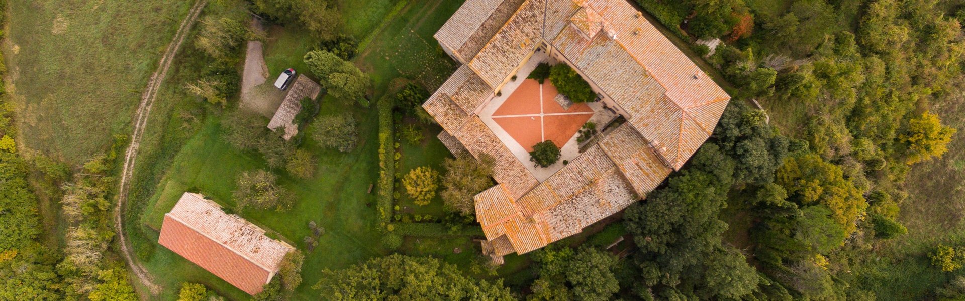 Abbazia di Sarteano. Vista dall'alto