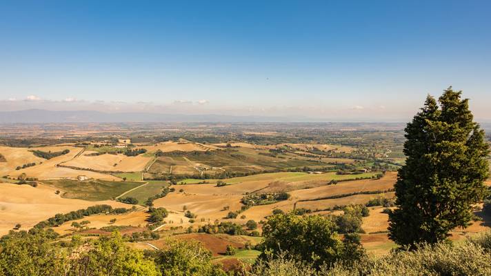 Vista dalla terrazza di Torrita di Siena