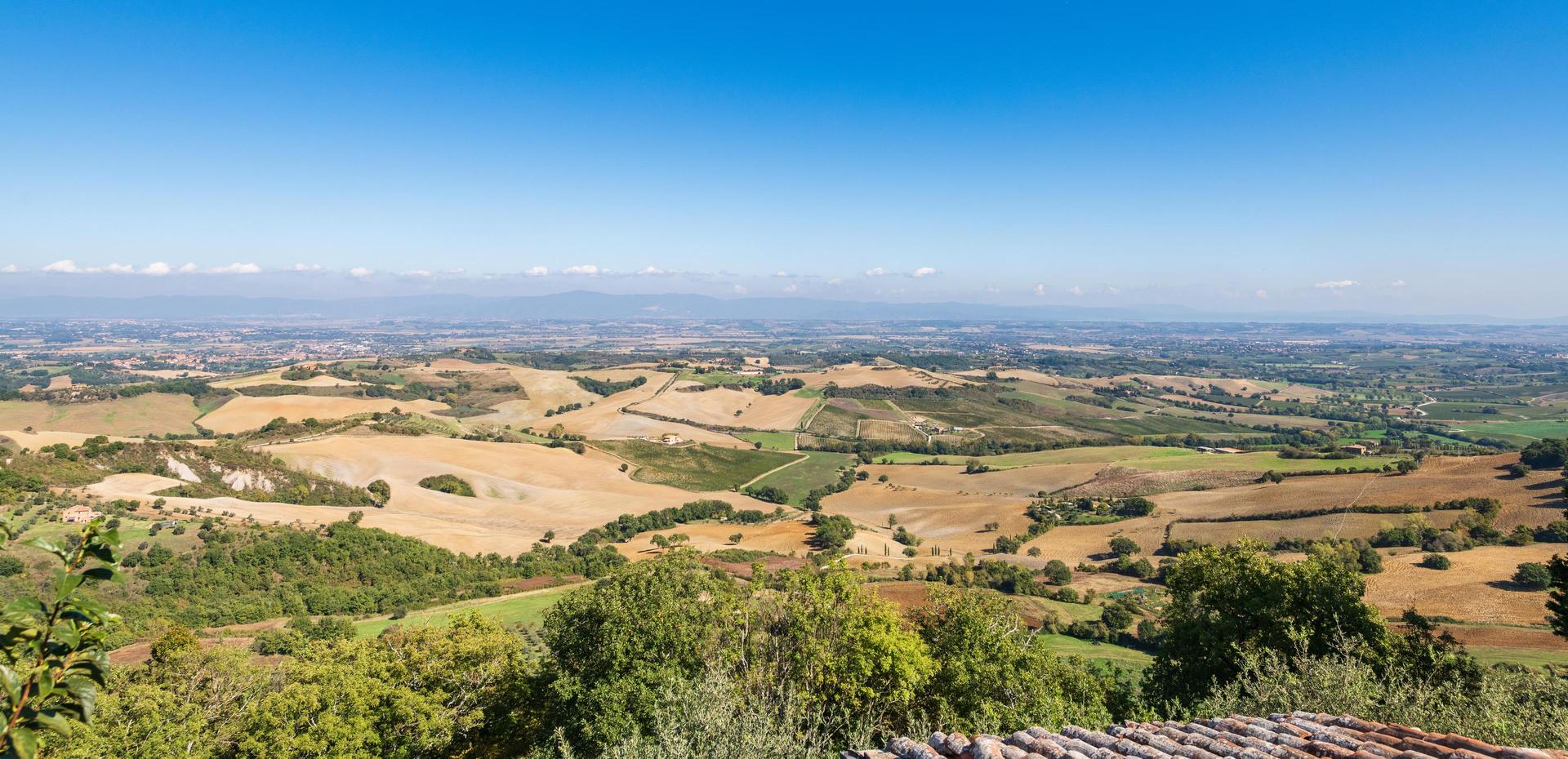 Vista dalla terrazza di Torrita di Siena